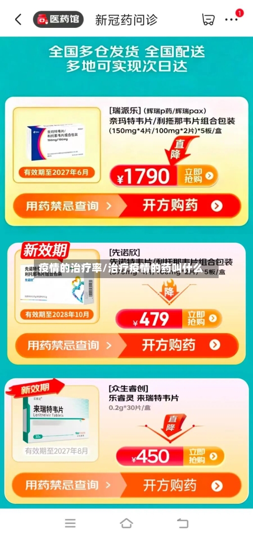 疫情的治疗率/治疗疫情的药叫什么
