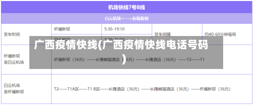 广西疫情快线(广西疫情快线电话号码)