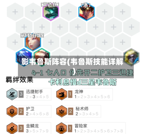 影韦鲁斯阵容(韦鲁斯技能详解)