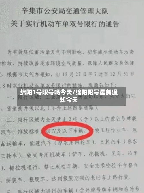 绵阳1号限号吗今天/绵阳限号最新通知今天