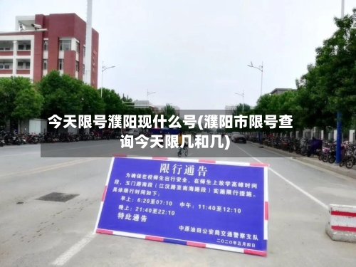 今天限号濮阳现什么号(濮阳市限号查询今天限几和几)