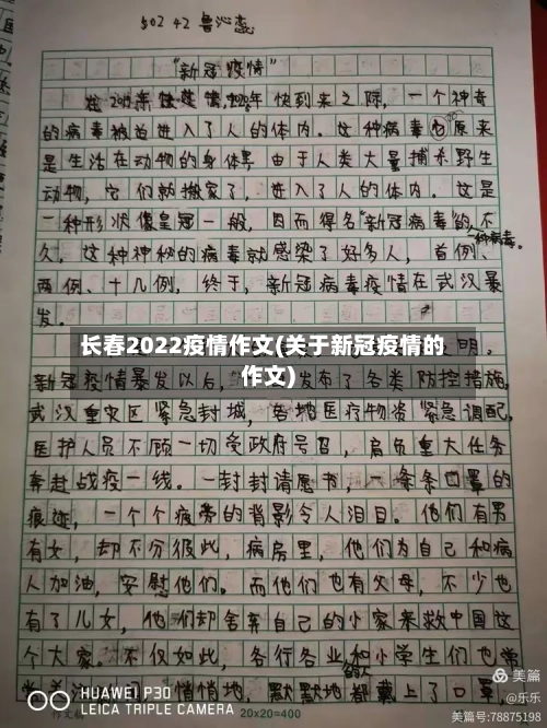 长春2022疫情作文(关于新冠疫情的作文)-第2张图片