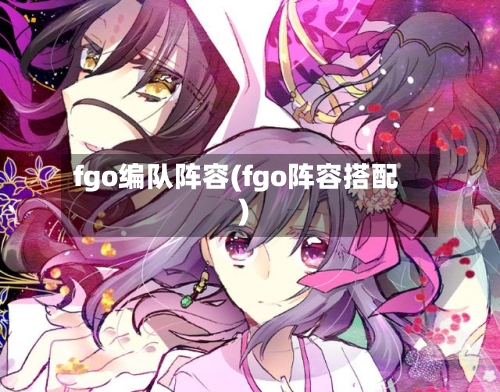 fgo编队阵容(fgo阵容搭配)-第2张图片