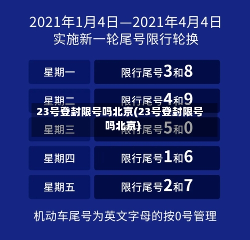 23号登封限号吗北京(23号登封限号吗北京)