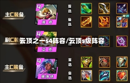 云顶之一s4阵容/云顶s级阵容-第2张图片