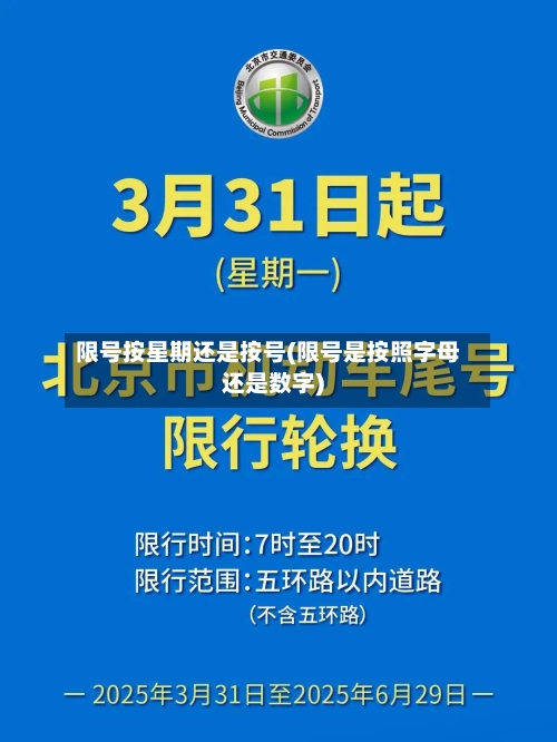 限号按星期还是按号(限号是按照字母还是数字)-第2张图片