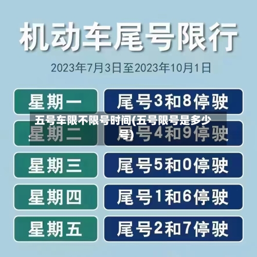 五号车限不限号时间(五号限号是多少号)