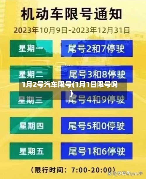 1月2号汽车限号(1月1日限号吗)-第2张图片