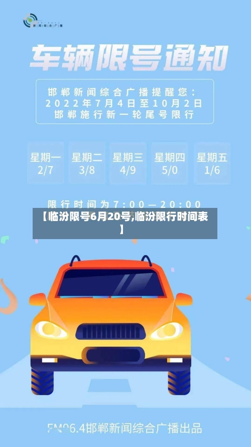 【临汾限号6月20号,临汾限行时间表】-第2张图片