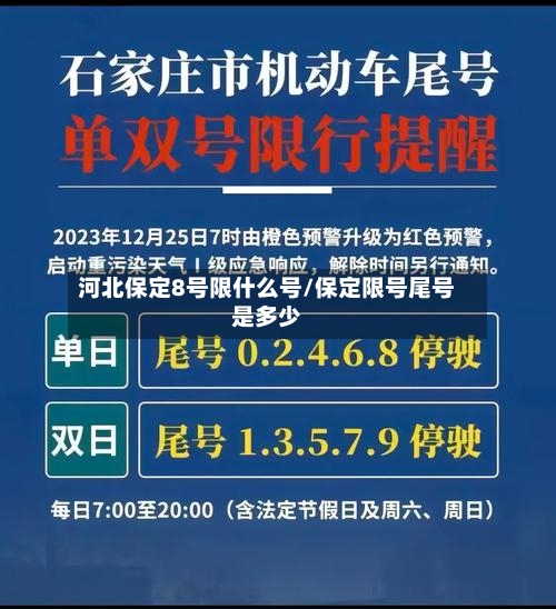 河北保定8号限什么号/保定限号尾号是多少-第3张图片