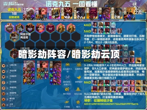 暗影劫阵容/暗影劫云顶-第3张图片