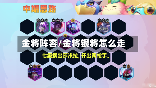 金将阵容/金将银将怎么走-第2张图片