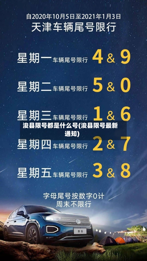 浚县限号都是什么号(浚县限号最新通知)