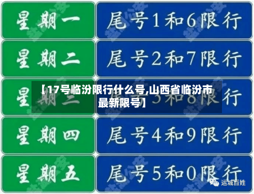 【17号临汾限行什么号,山西省临汾市最新限号】-第3张图片