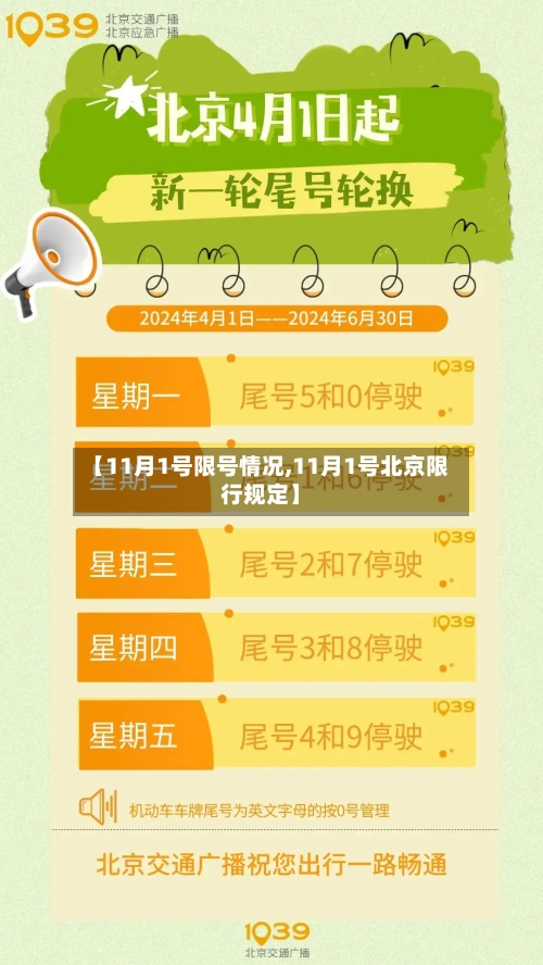 【11月1号限号情况,11月1号北京限行规定】