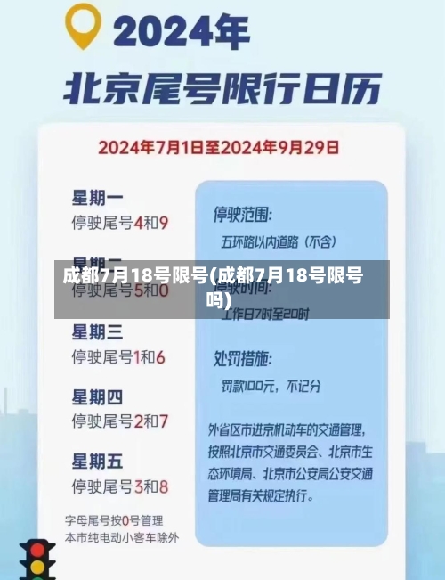 成都7月18号限号(成都7月18号限号吗)-第3张图片