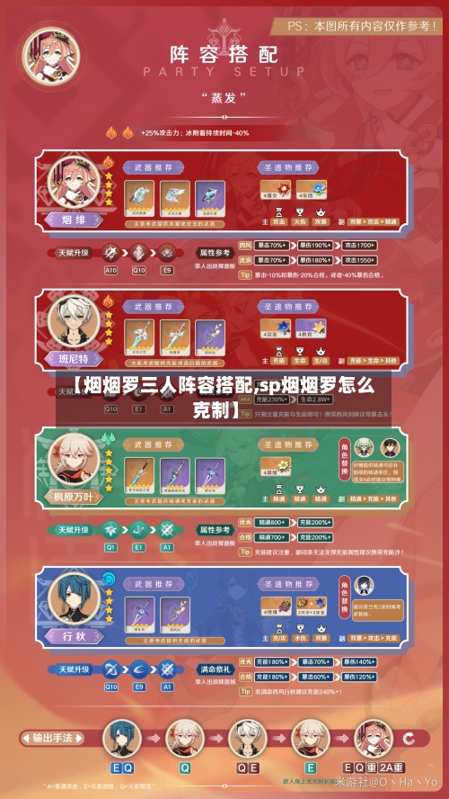 【烟烟罗三人阵容搭配,sp烟烟罗怎么克制】-第3张图片