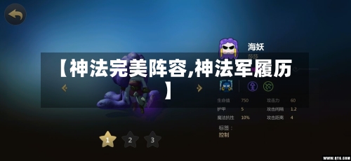 【神法完美阵容,神法军履历】-第2张图片