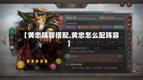 【黄忠阵容搭配,黄忠怎么配阵容】-第2张图片