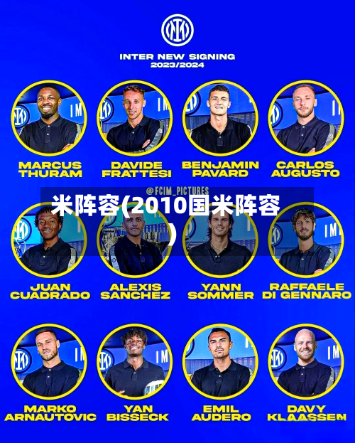 米阵容(2010国米阵容)