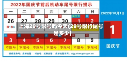 上海29号限号吗今天(29号限行尾号是多少)-第2张图片