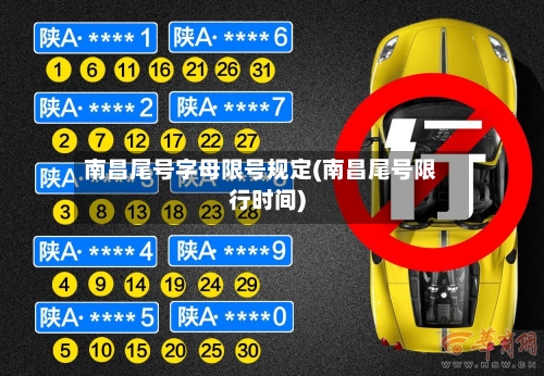 南昌尾号字母限号规定(南昌尾号限行时间)