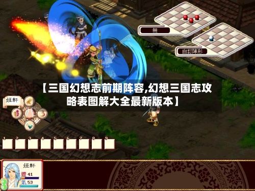 【三国幻想志前期阵容,幻想三国志攻略表图解大全最新版本】-第2张图片