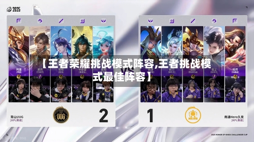 【王者荣耀挑战模式阵容,王者挑战模式最佳阵容】-第2张图片