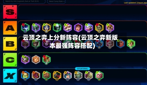 云顶之弈上分新阵容(云顶之弈新版本最强阵容搭配)-第3张图片