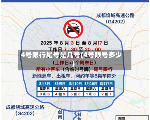 4号限行尾号是几号(4号限号多少)