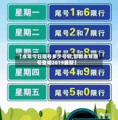 【永年今日限号多少号啊,邯郸永年限号查询2019最新】