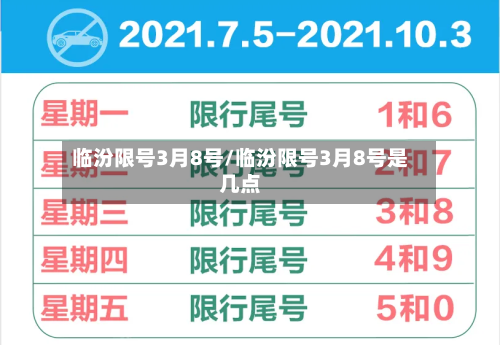 临汾限号3月8号/临汾限号3月8号是几点