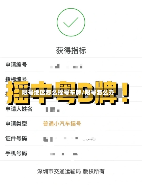 限号地区怎么摇号车牌/限号怎么办