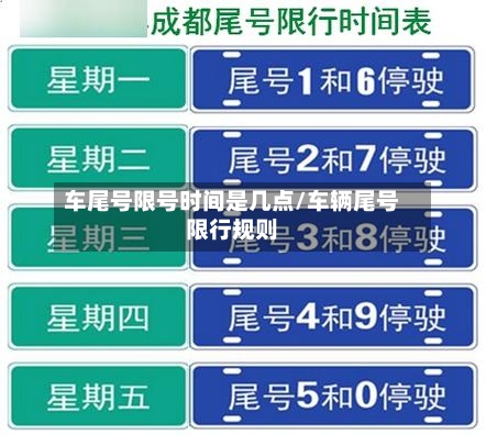 车尾号限号时间是几点/车辆尾号限行规则-第2张图片
