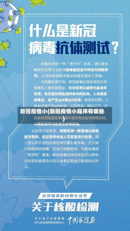 新冠疫情小(新冠疫情小程序有哪些)