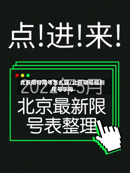 北京限号尾号怎么算/北京限号规则尾号字母