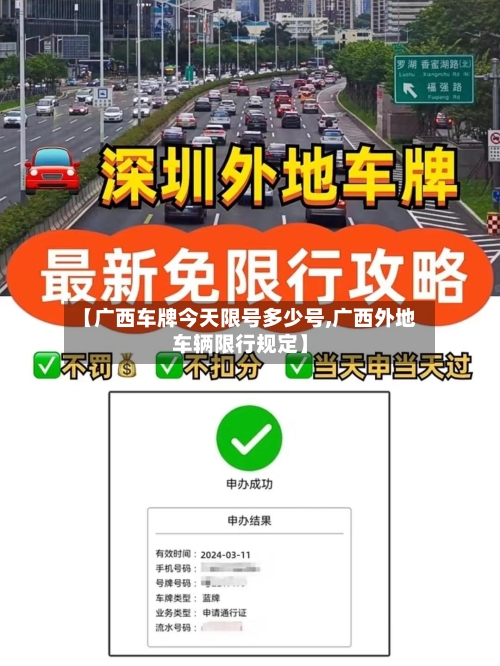 【广西车牌今天限号多少号,广西外地车辆限行规定】