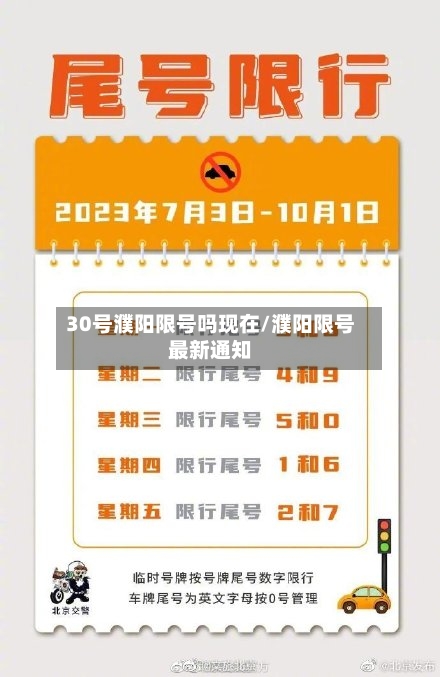 30号濮阳限号吗现在/濮阳限号最新通知-第3张图片