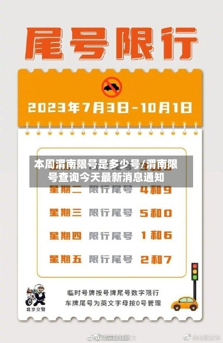 本周渭南限号是多少号/渭南限号查询今天最新消息通知