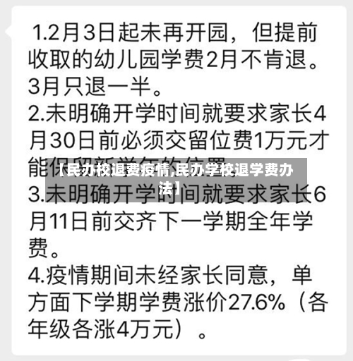 【民办校退费疫情,民办学校退学费办法】-第2张图片