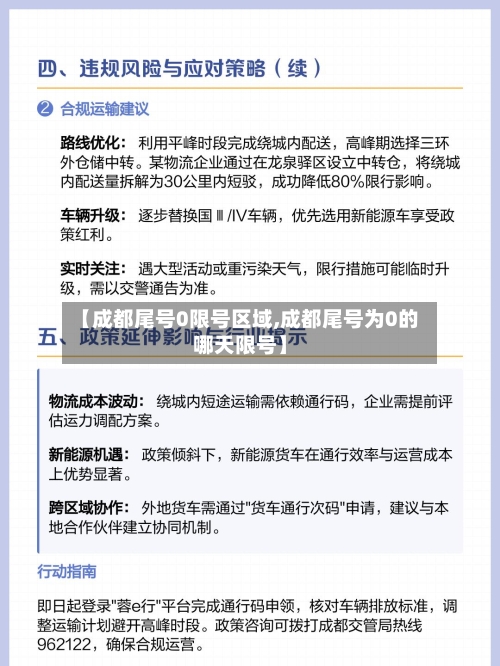 【成都尾号0限号区域,成都尾号为0的哪天限号】