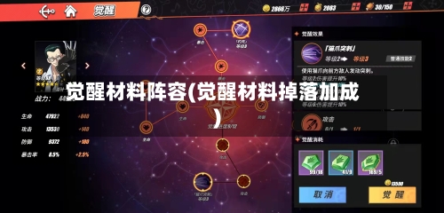 觉醒材料阵容(觉醒材料掉落加成)-第3张图片