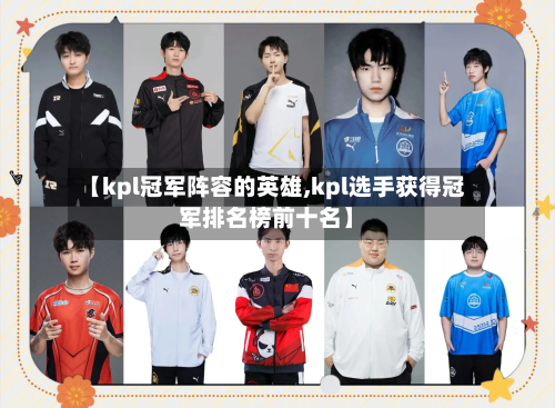 【kpl冠军阵容的英雄,kpl选手获得冠军排名榜前十名】-第3张图片