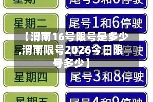 【渭南16号限号是多少,渭南限号2026今日限号多少】-第2张图片