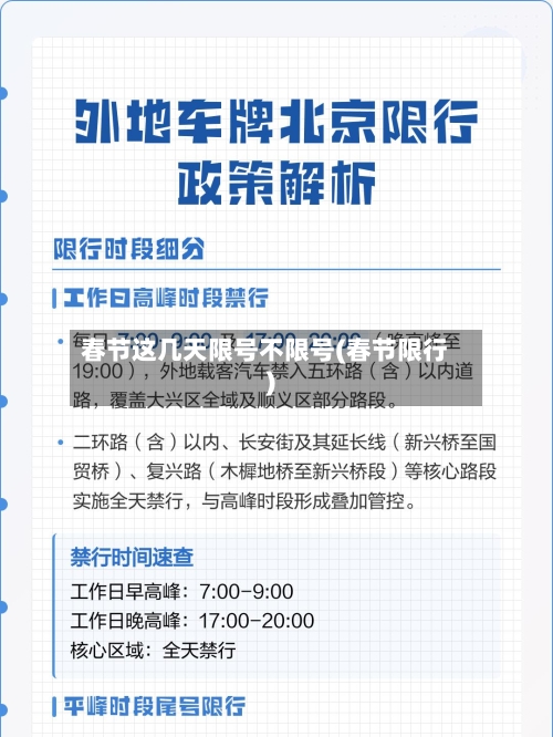 春节这几天限号不限号(春节限行)