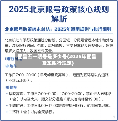 宜昌五一限号是多少号(2025年宜昌货车限行规定)-第3张图片