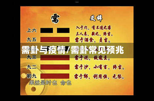 需卦与疫情/需卦常见预兆