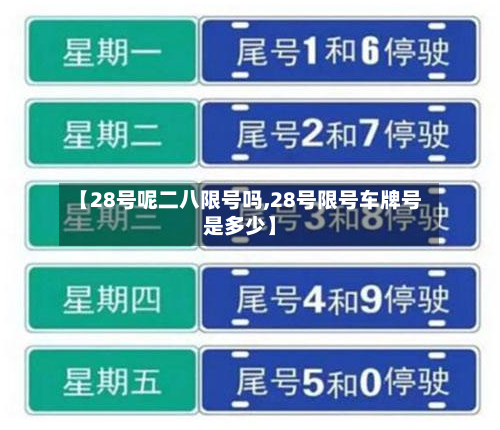 【28号呢二八限号吗,28号限号车牌号是多少】