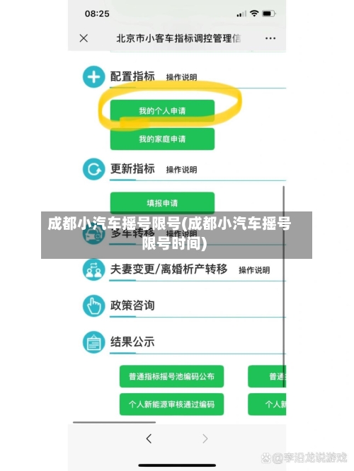 成都小汽车摇号限号(成都小汽车摇号限号时间)