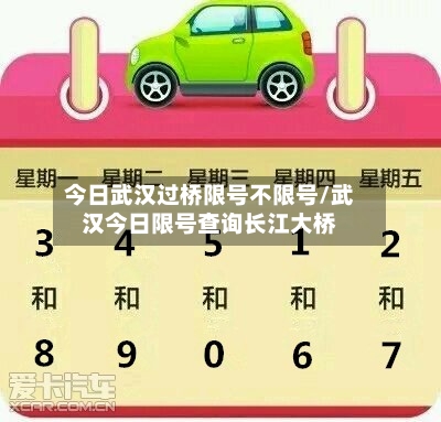 今日武汉过桥限号不限号/武汉今日限号查询长江大桥-第3张图片